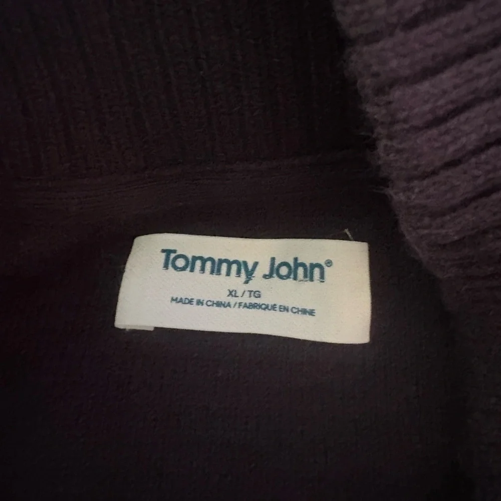 Tommy John Sweater Jogger Lounge Henley Preppy Navy Size XL - Picture 3 of 5